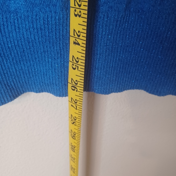 NWT Copper Key Blue Shimmer Girl's Short Sleeve Dress Size Large (14) - Picture 7 of 10